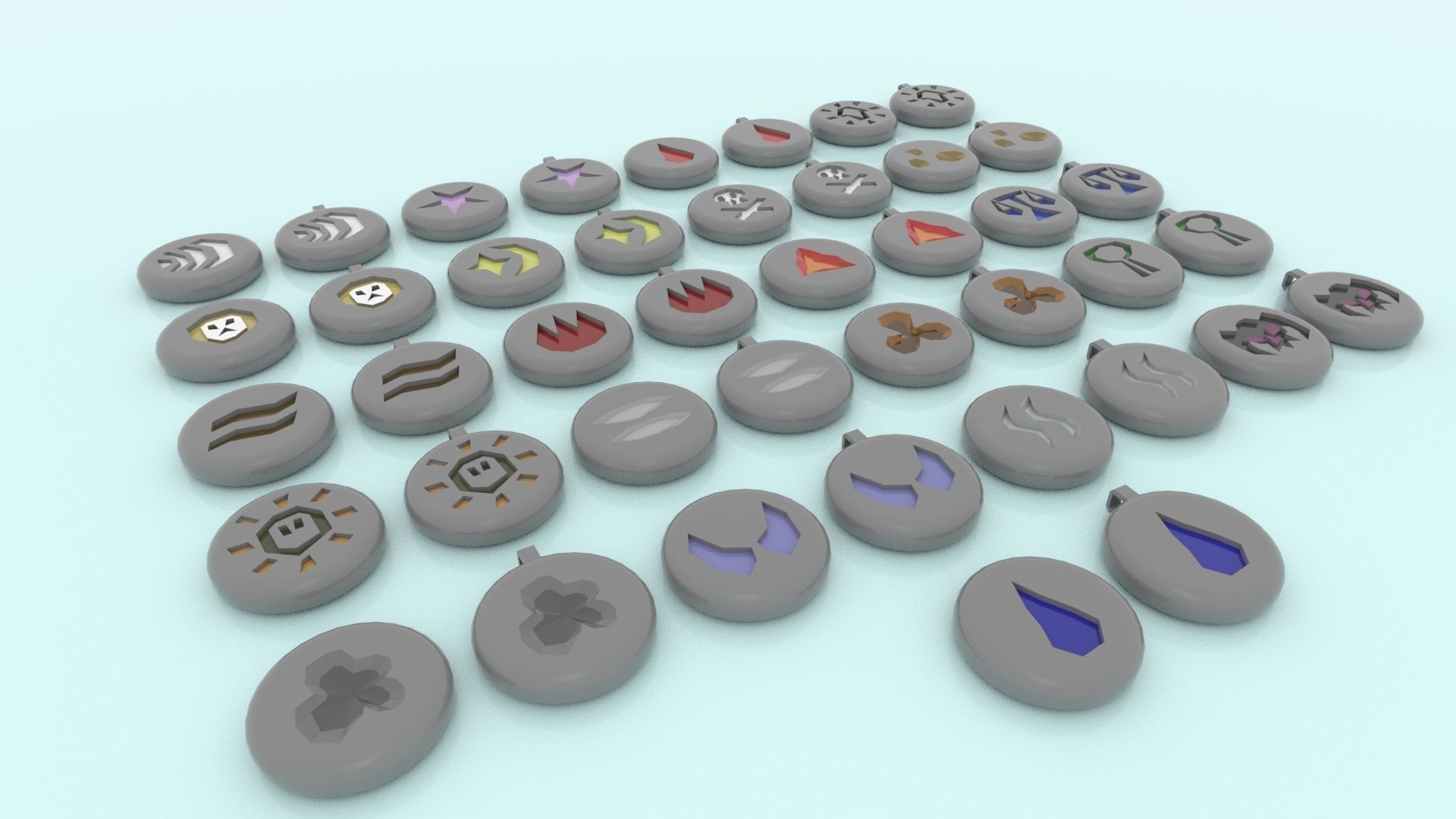 3D Printable Runescape Runes And Talismans Collection _8