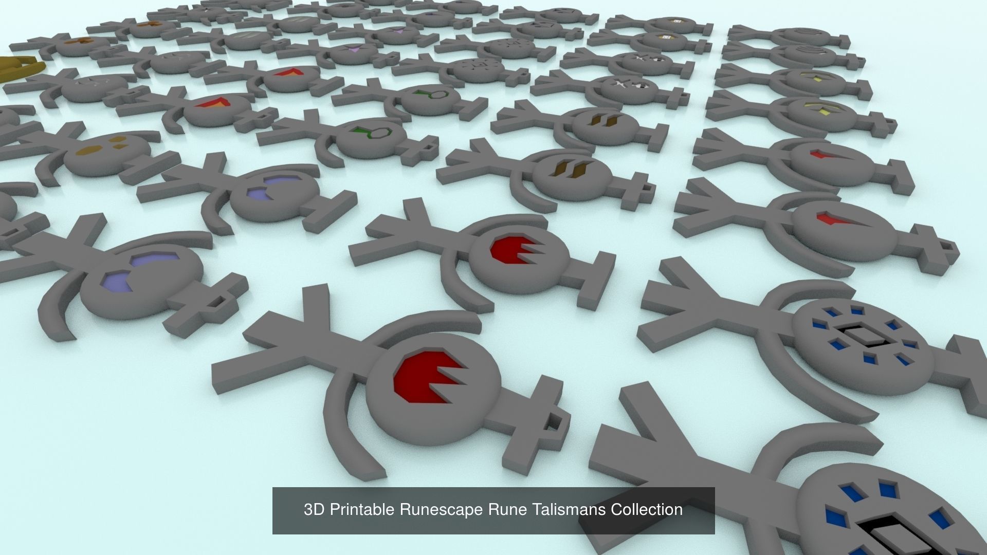 3D Printable Runescape Runes And Talismans Collection _3