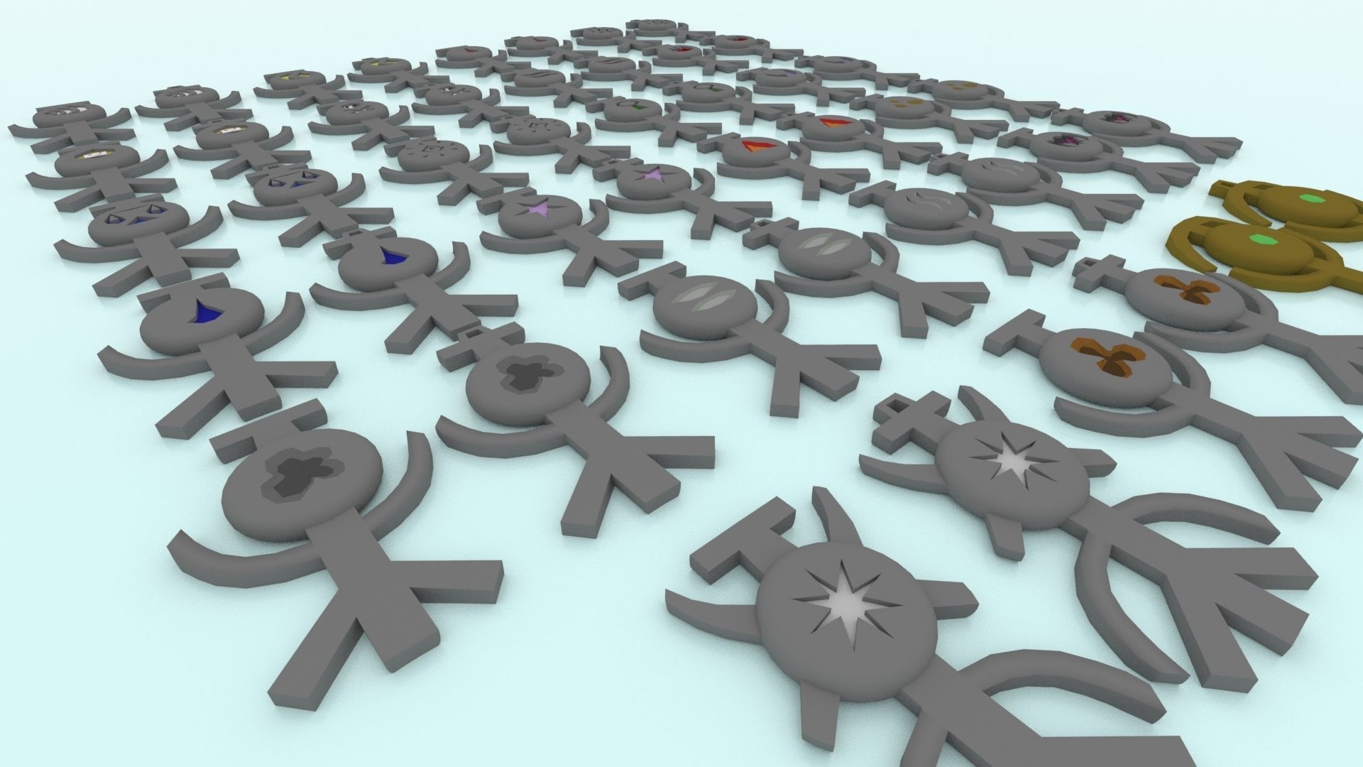 3D Printable Runescape Runes And Talismans Collection _12