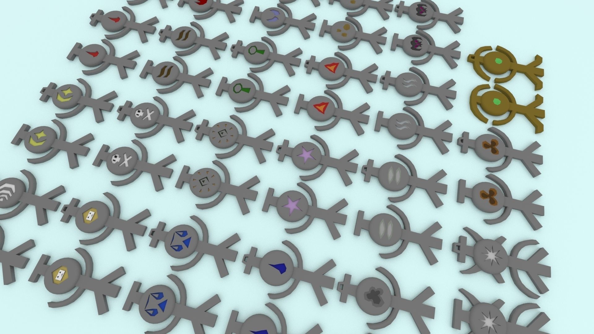 3D Printable Runescape Runes And Talismans Collection _11