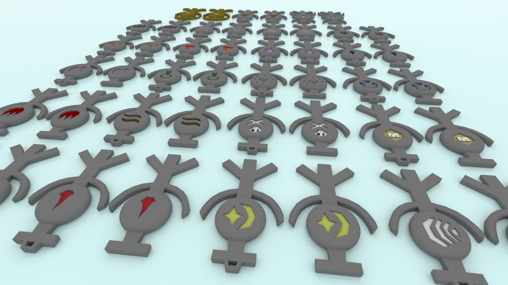3D Printable Runescape Runes And Talismans Collection _10