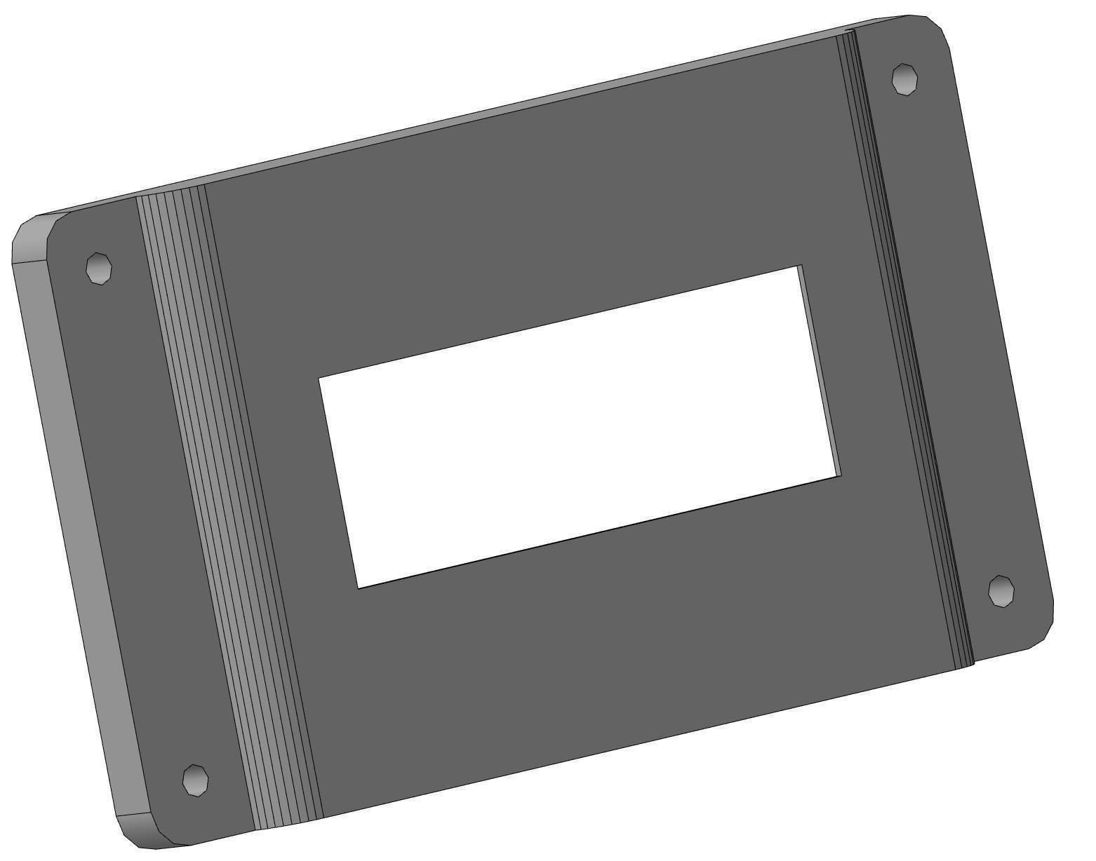 Spi I2C Lcd 2004 panel mount for DIY 3D print model_1