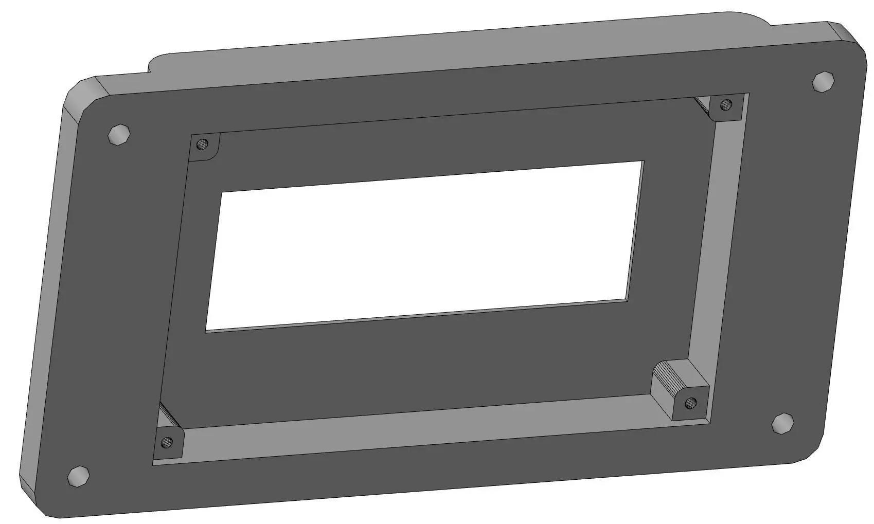 Spi I2C Lcd 2004 panel mount for DIY 3D print model_0