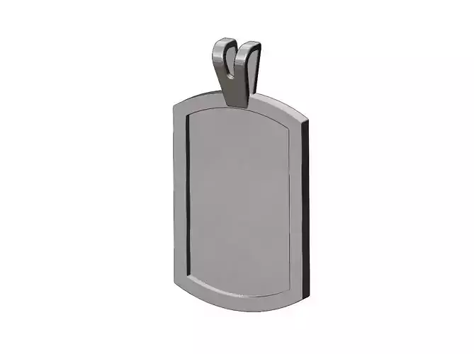 Basic Dogtag pendant and charm