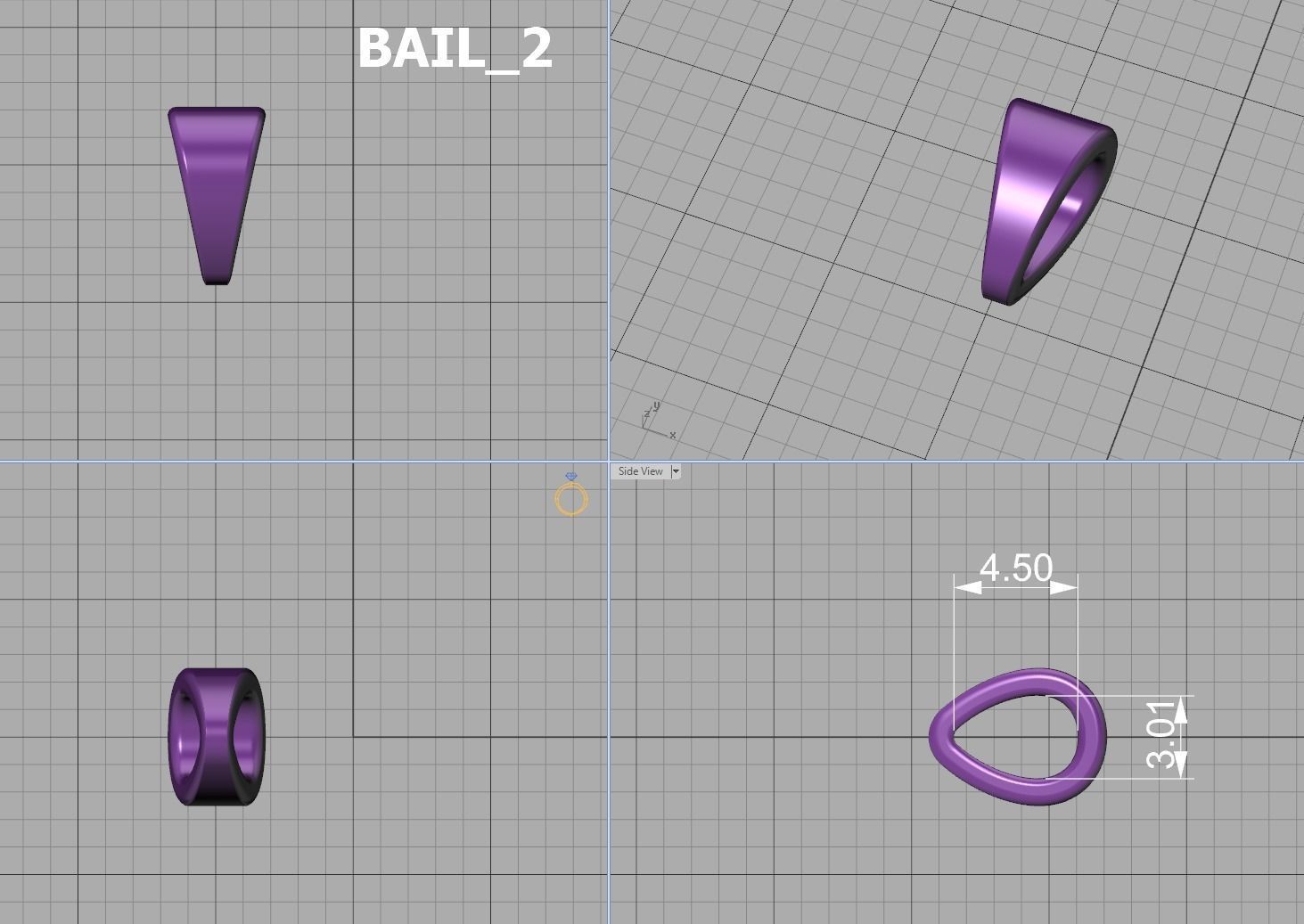 Z INITIAL LETTER NECKLACE printable 3dmodel 3D print model 3D print model_12