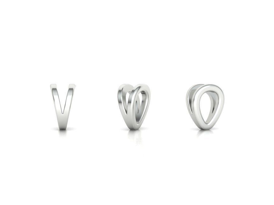 Z INITIAL LETTER NECKLACE printable 3dmodel 3D print model 3D print model_17