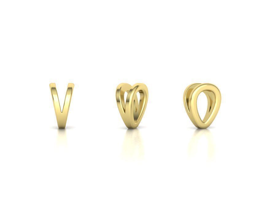 Z INITIAL LETTER NECKLACE printable 3dmodel 3D print model 3D print model_16