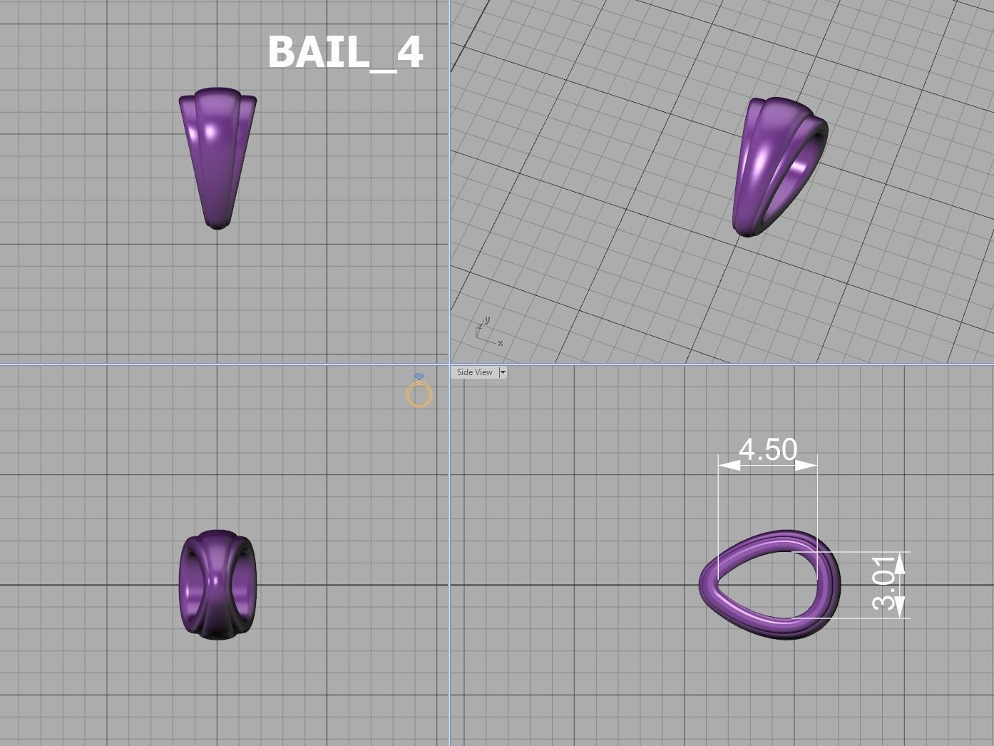 Z INITIAL LETTER NECKLACE printable 3dmodel 3D print model 3D print model_14