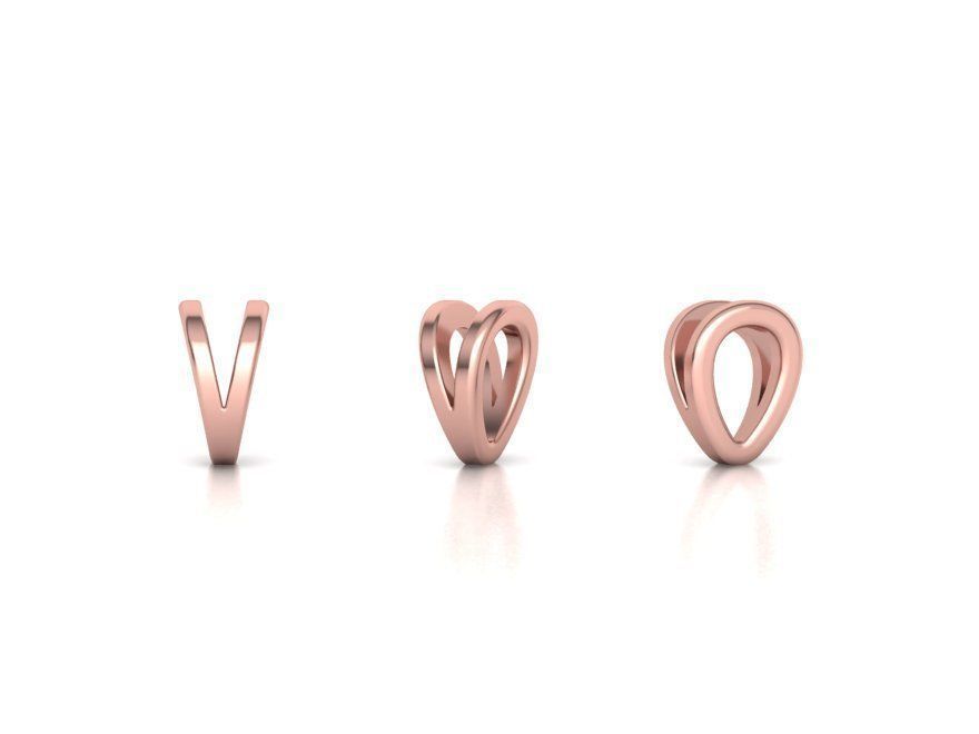 Z INITIAL LETTER NECKLACE printable 3dmodel 3D print model 3D print model_18