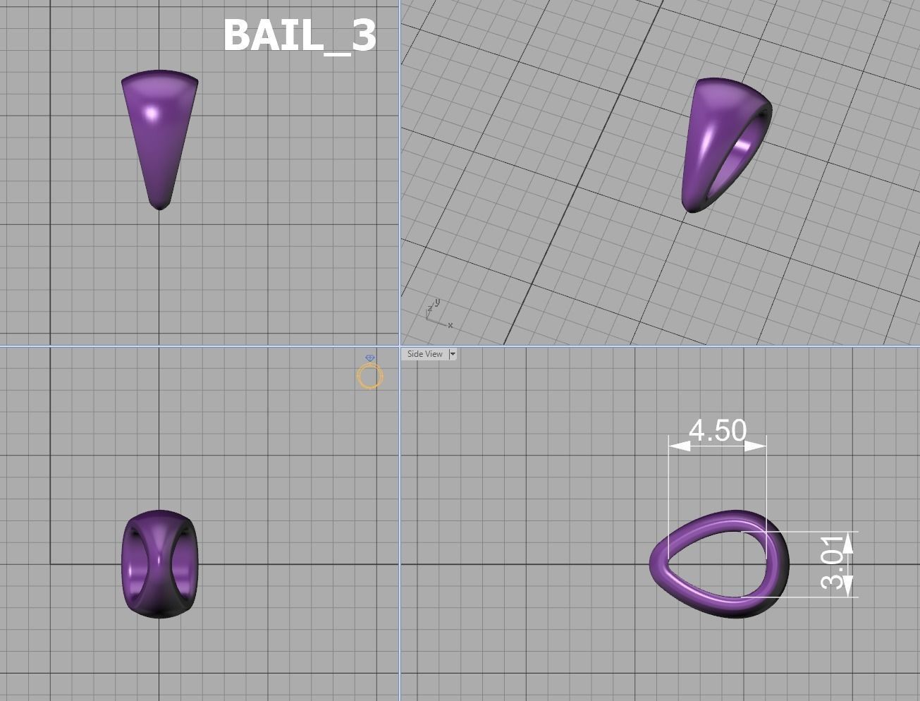 Z INITIAL LETTER NECKLACE printable 3dmodel 3D print model 3D print model_13