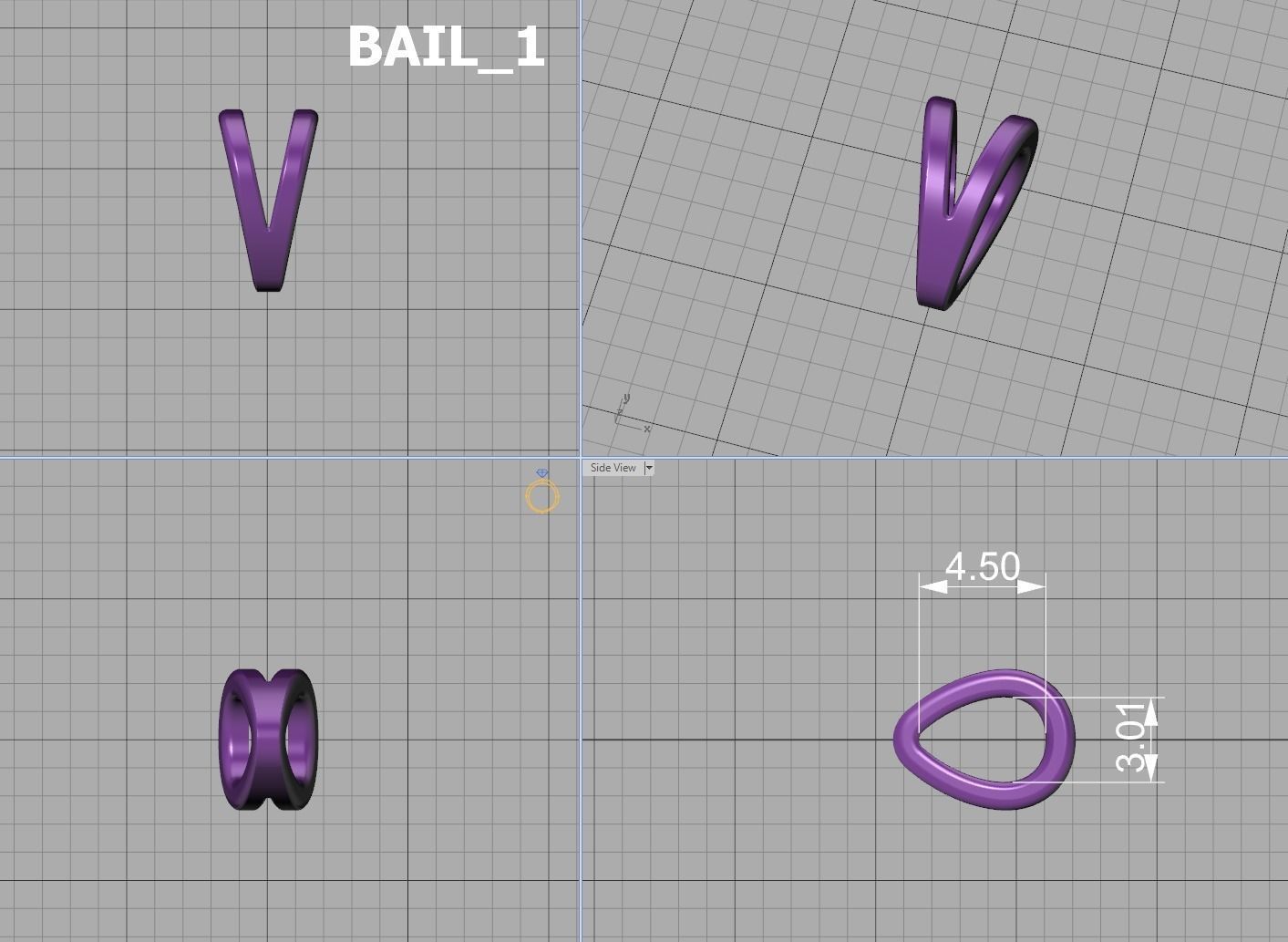 Z INITIAL LETTER NECKLACE printable 3dmodel 3D print model 3D print model_11
