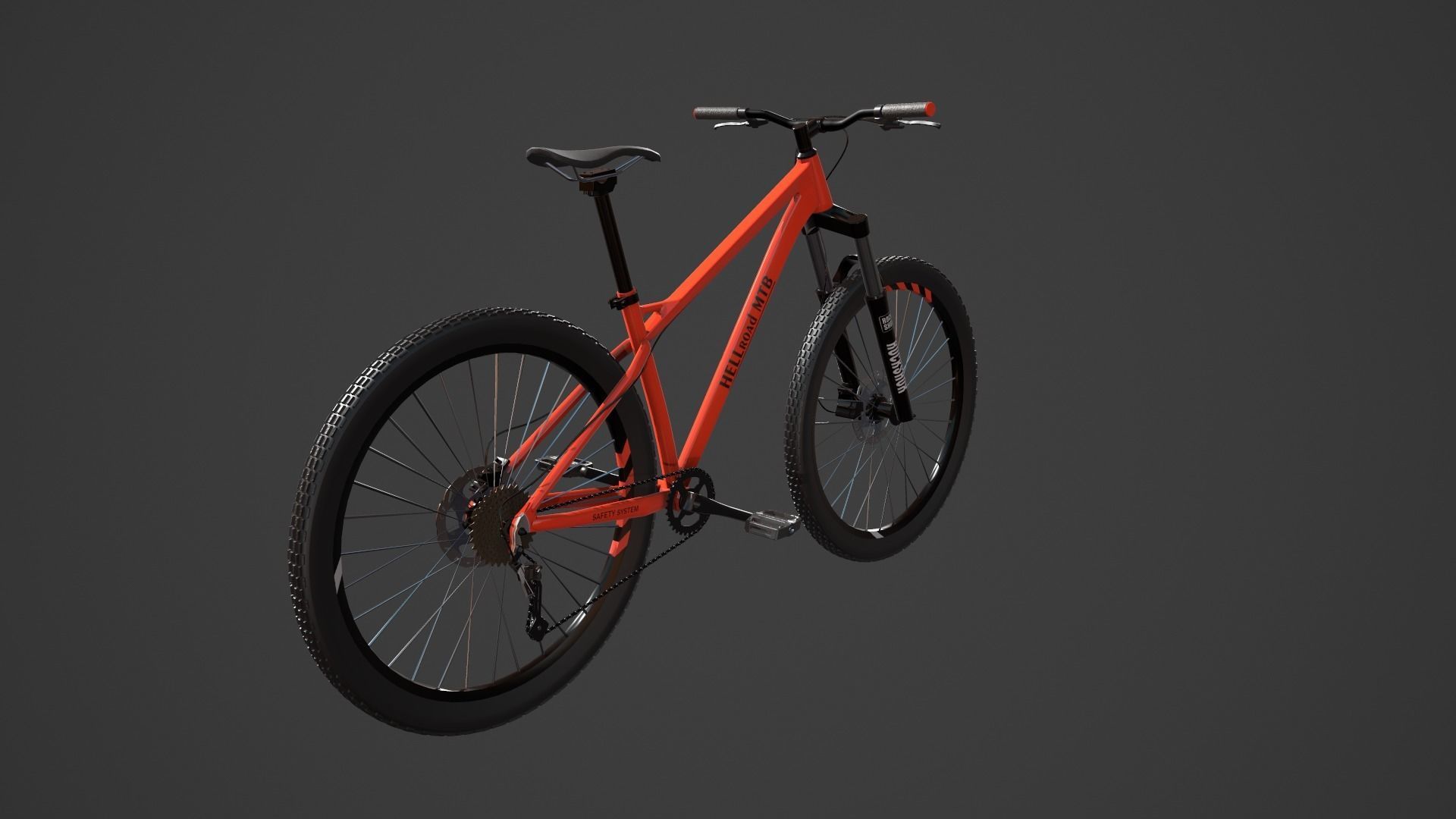 MTB bicycle PBR 3D model_5