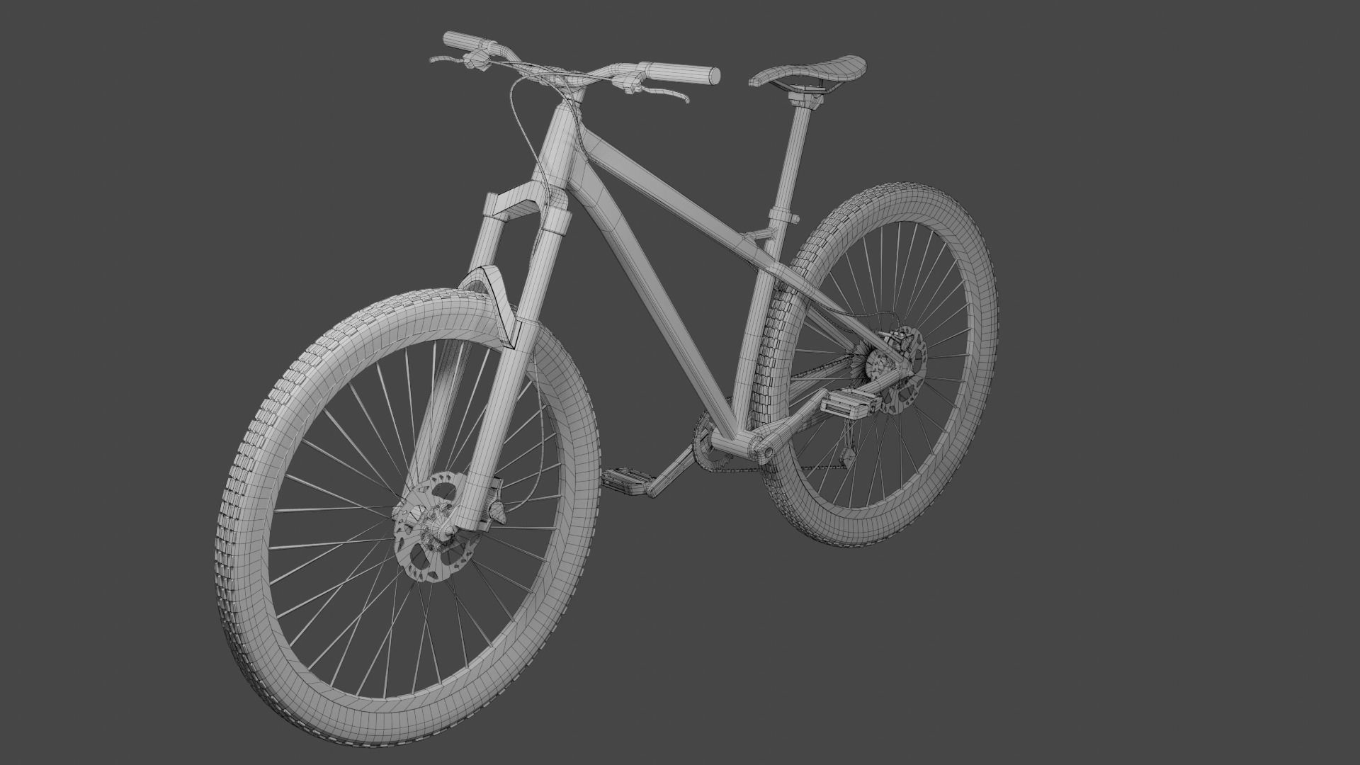 MTB bicycle PBR 3D model_10