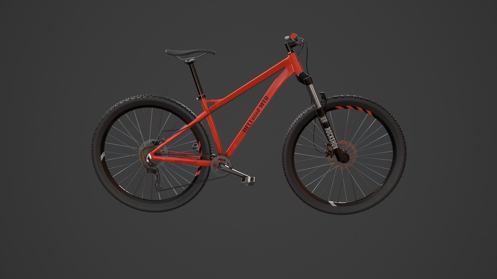 MTB bicycle PBR 3D model_4
