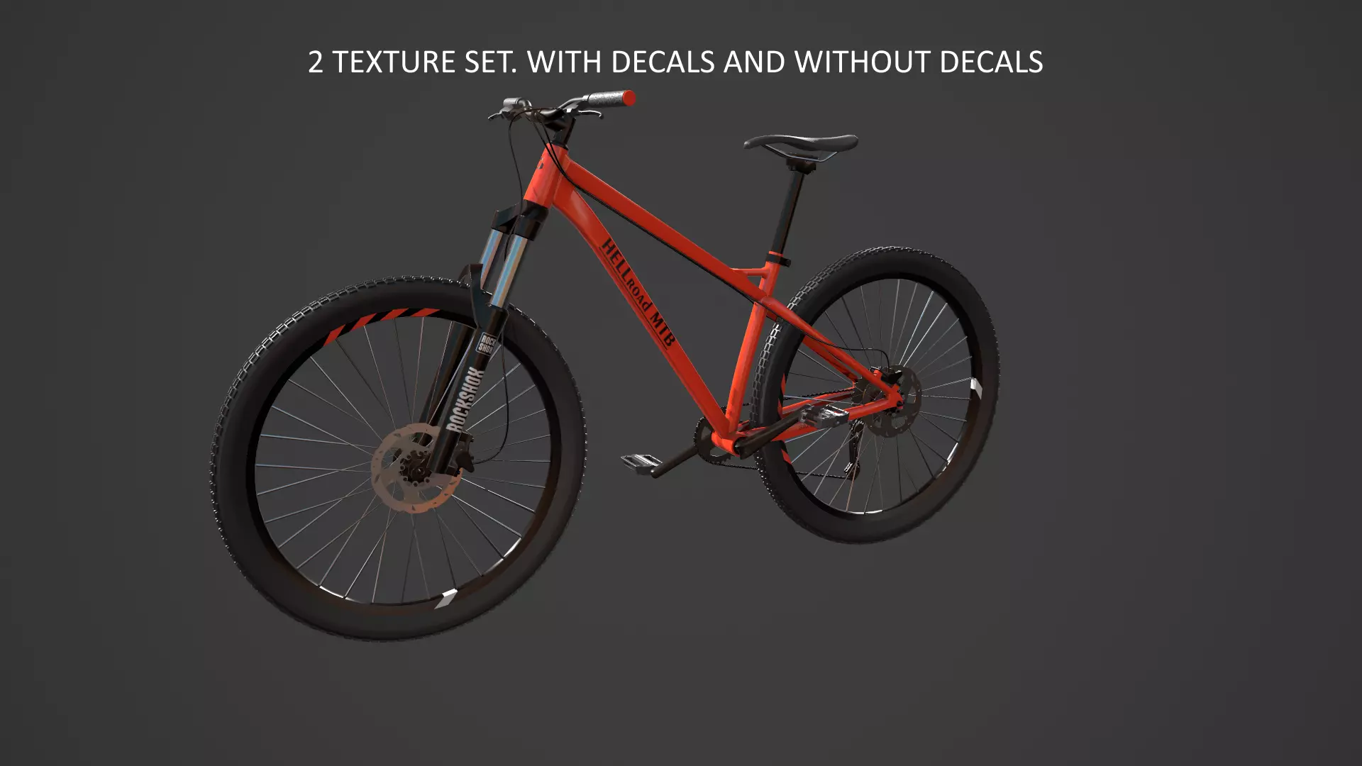 MTB bicycle PBR 3D model_0