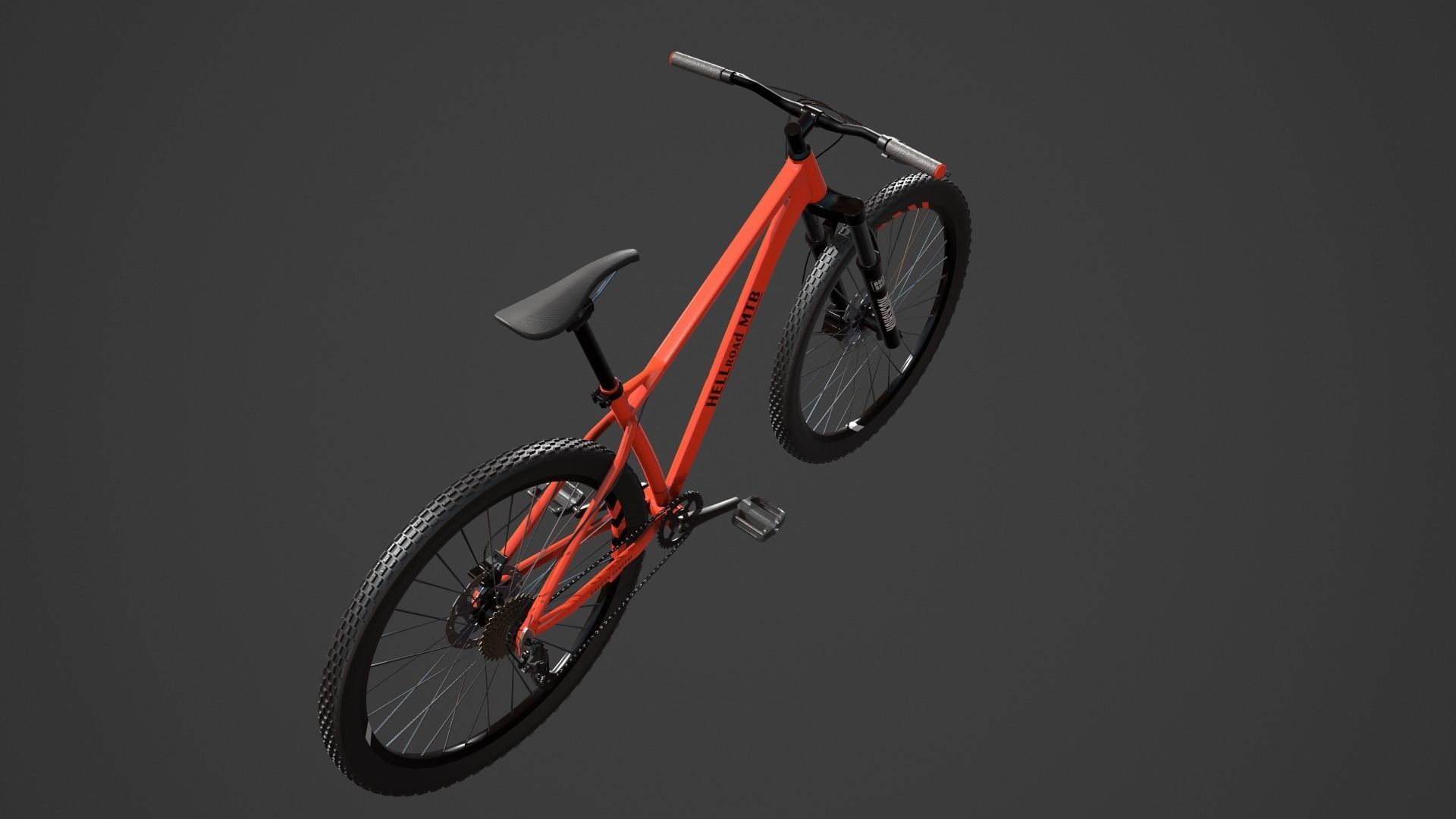 MTB bicycle PBR 3D model_9