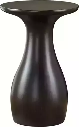 table side with base and wooden top Free 3D model