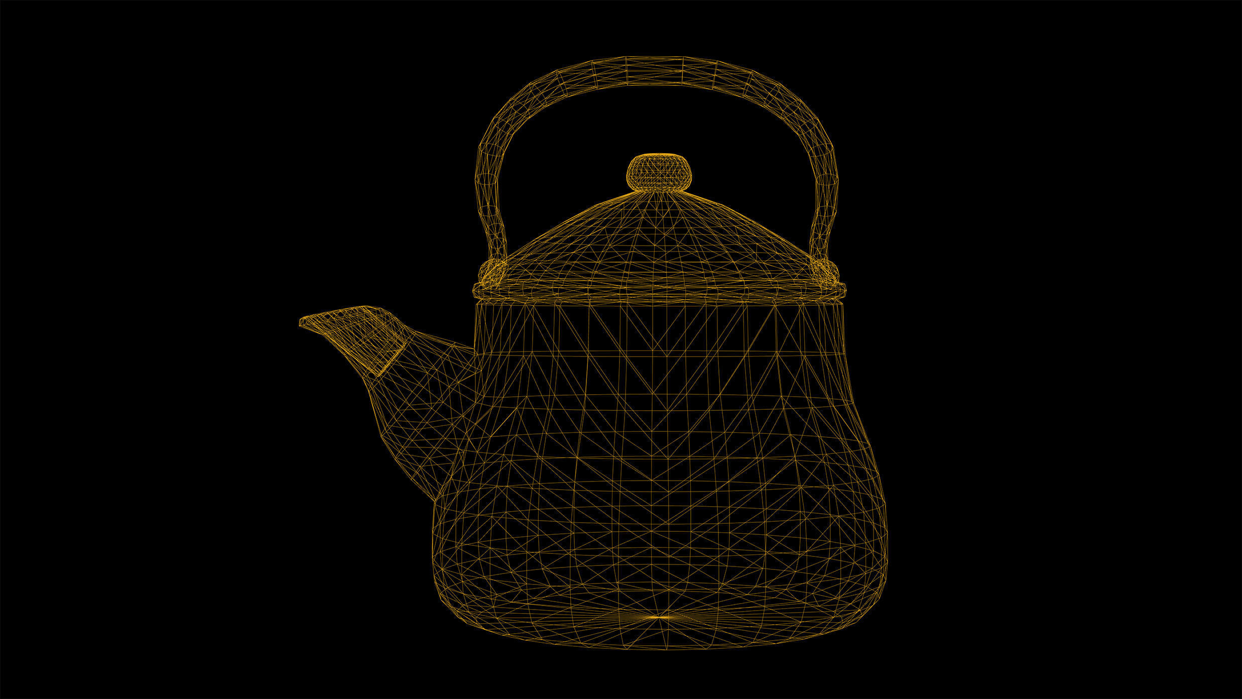Kettle Game Ready teapot Low-poly 3D model_3