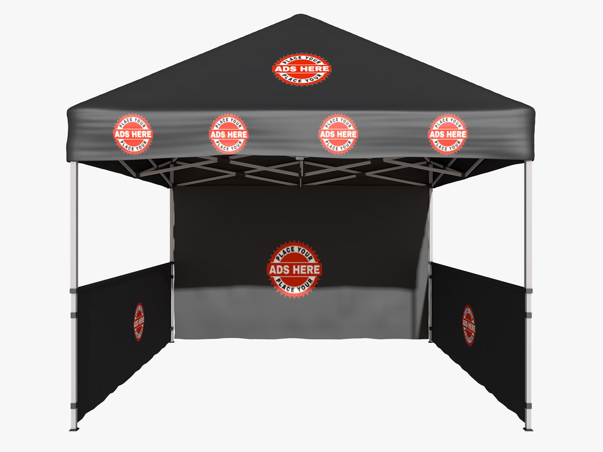 Event Tent 2  4x4 3D model_2
