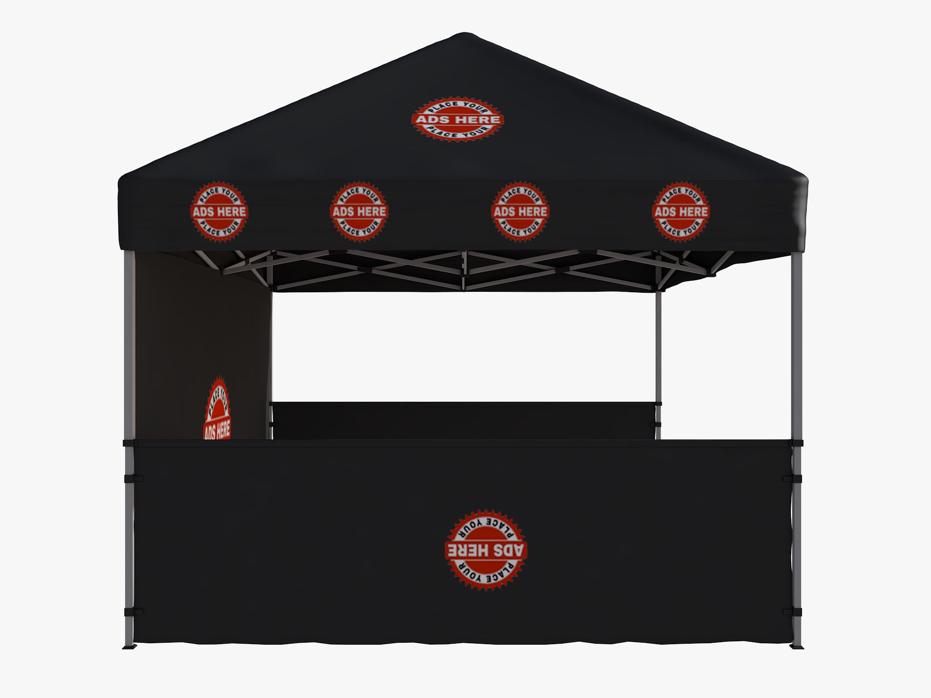 Event Tent 2  4x4 3D model_4