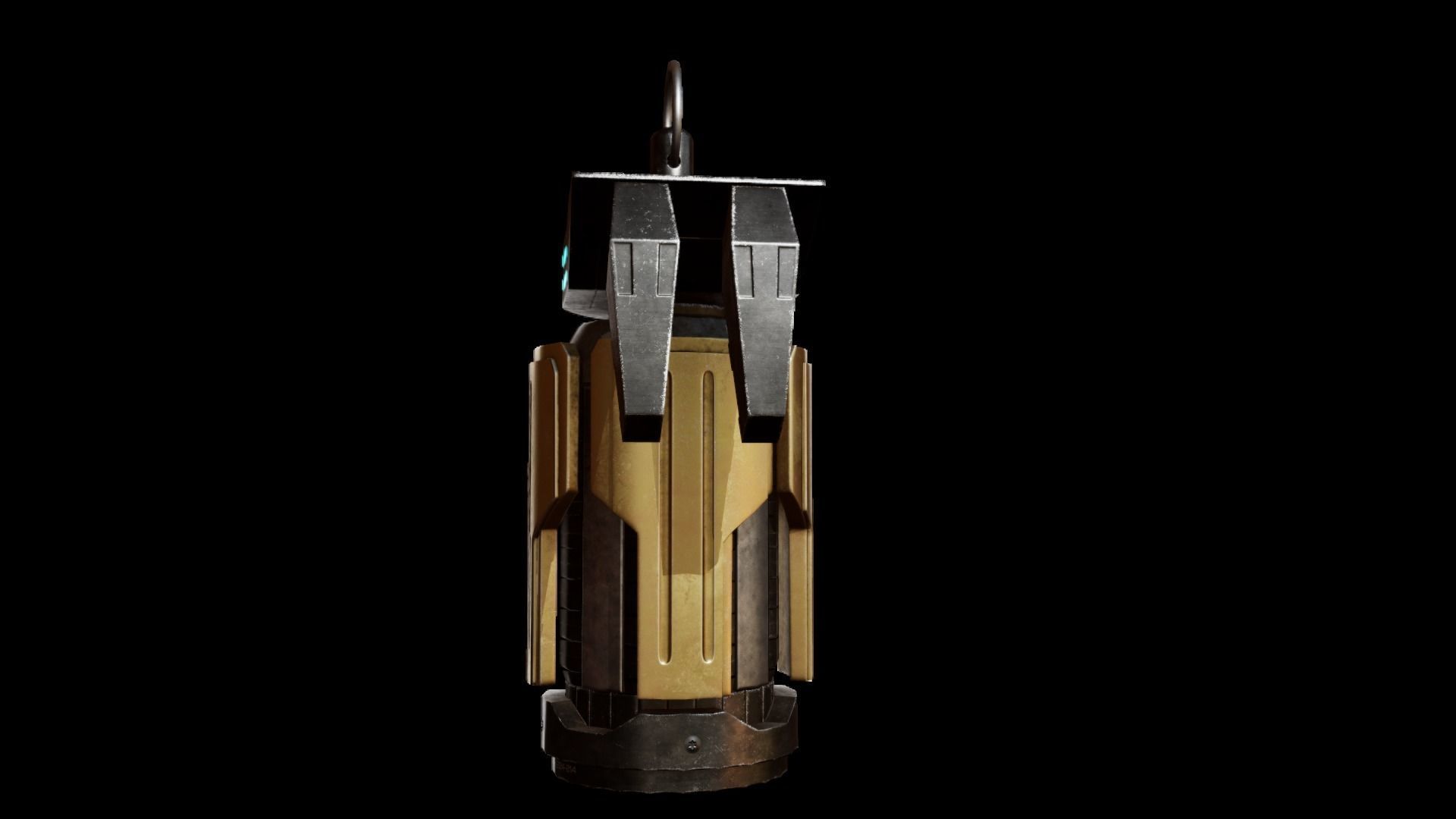 Grenade sci-fi Low-poly 3D model_8