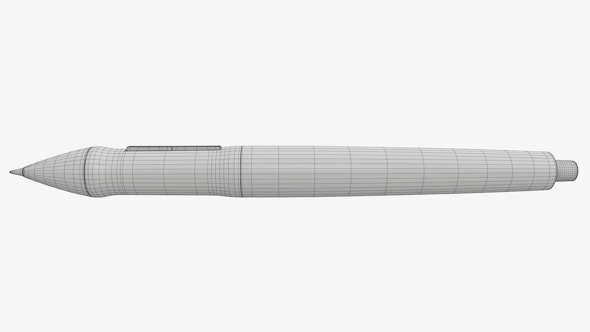 Tablet battery pen with buttons 3D model_11