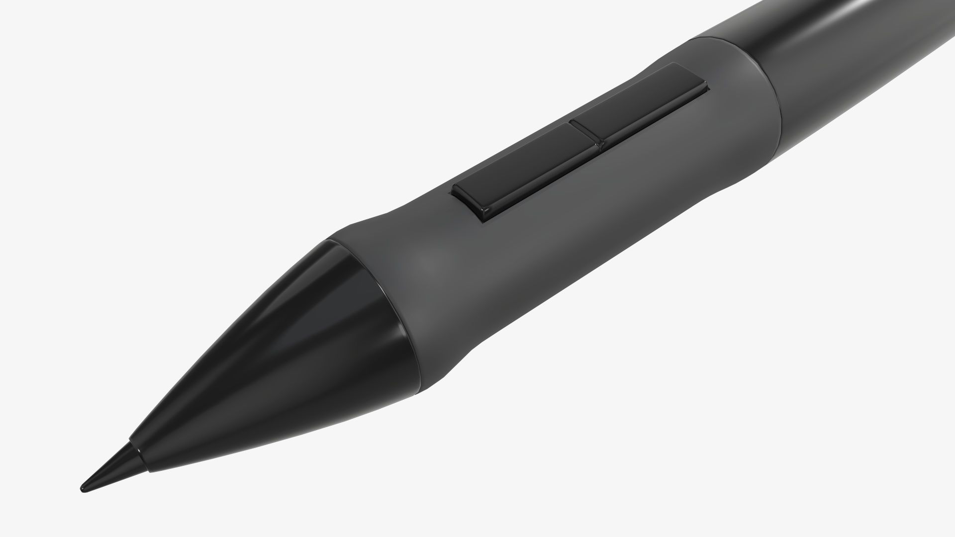 Tablet battery pen with buttons 3D model_2