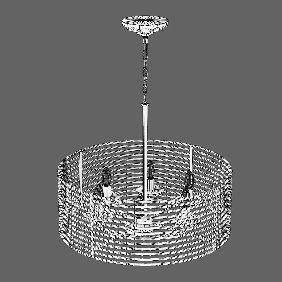 728063 Zeta Lightstar hanging chandelier 3D model_8