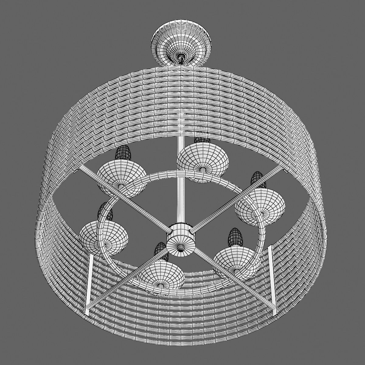 728063 Zeta Lightstar hanging chandelier 3D model_5