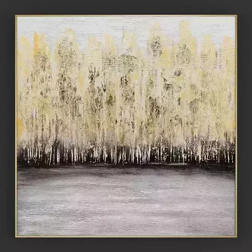 Pictures137 abstract painting of trees 3D model