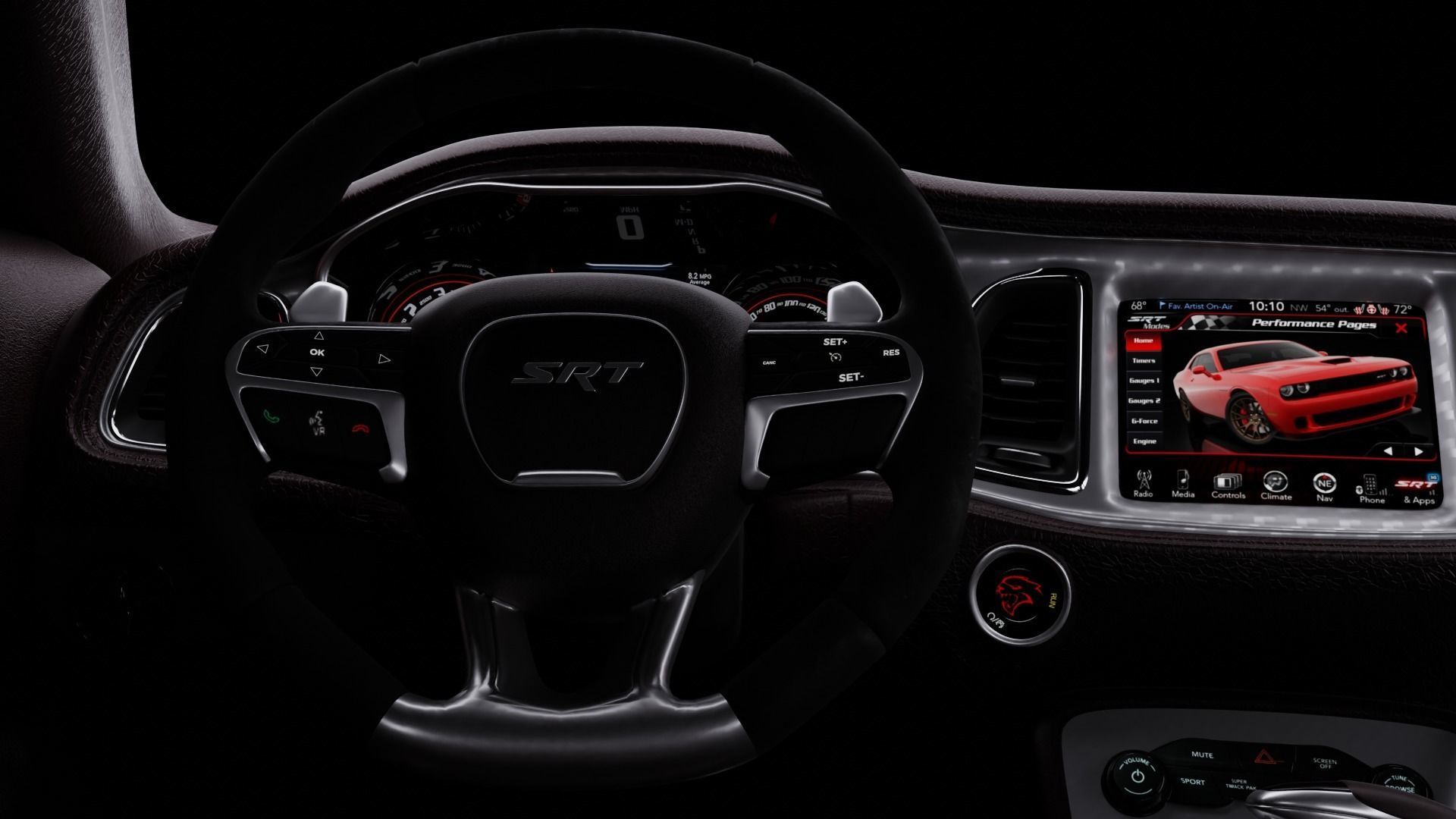 Dodge Challenger  3D model_5