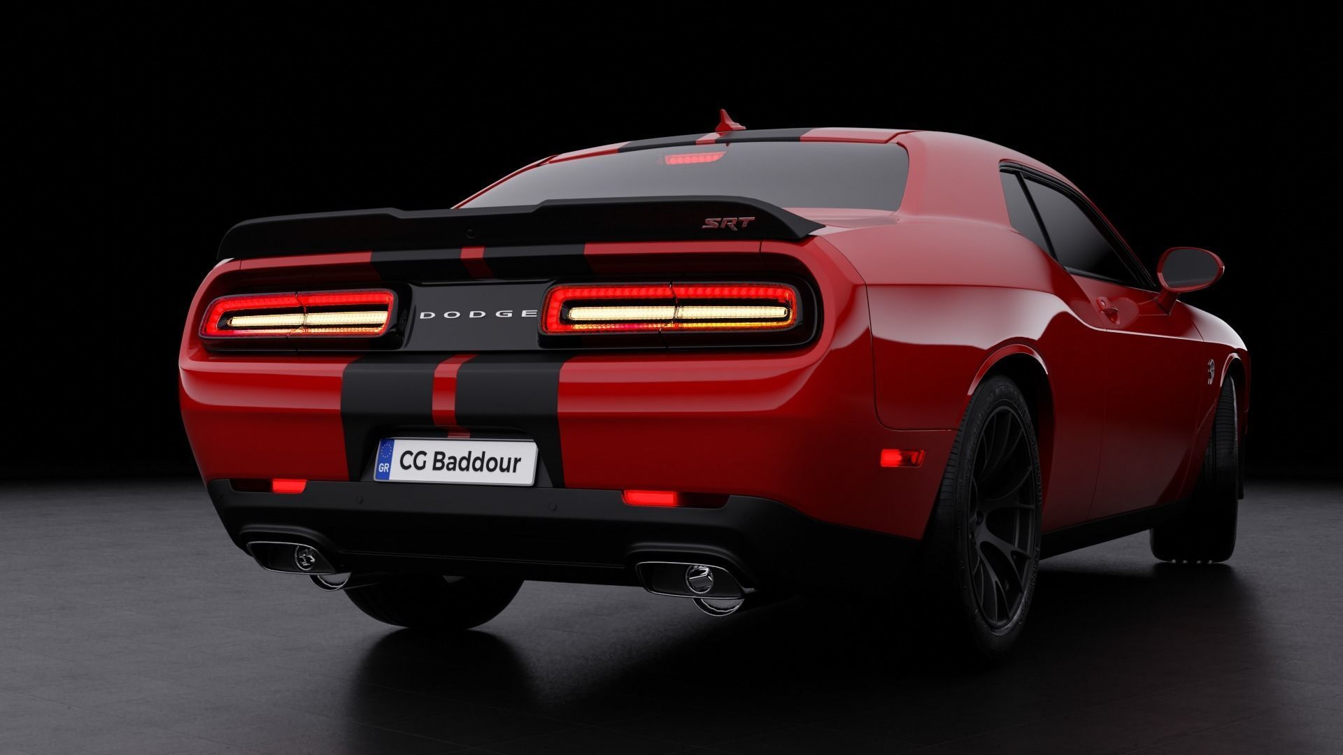 Dodge Challenger  3D model_9