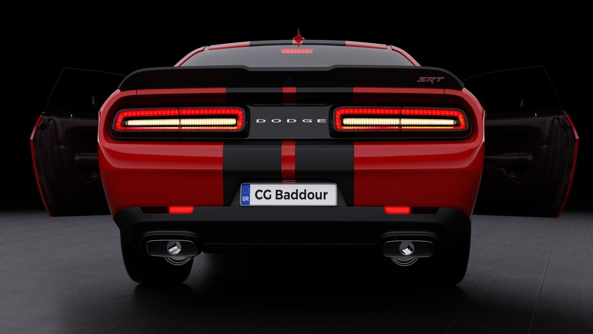 Dodge Challenger  3D model_2