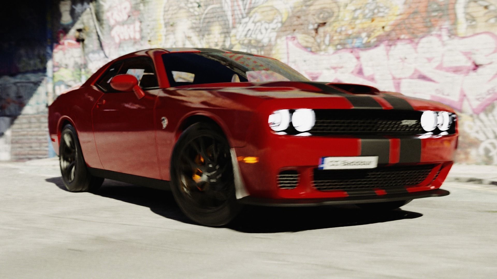 Dodge Challenger  3D model_12
