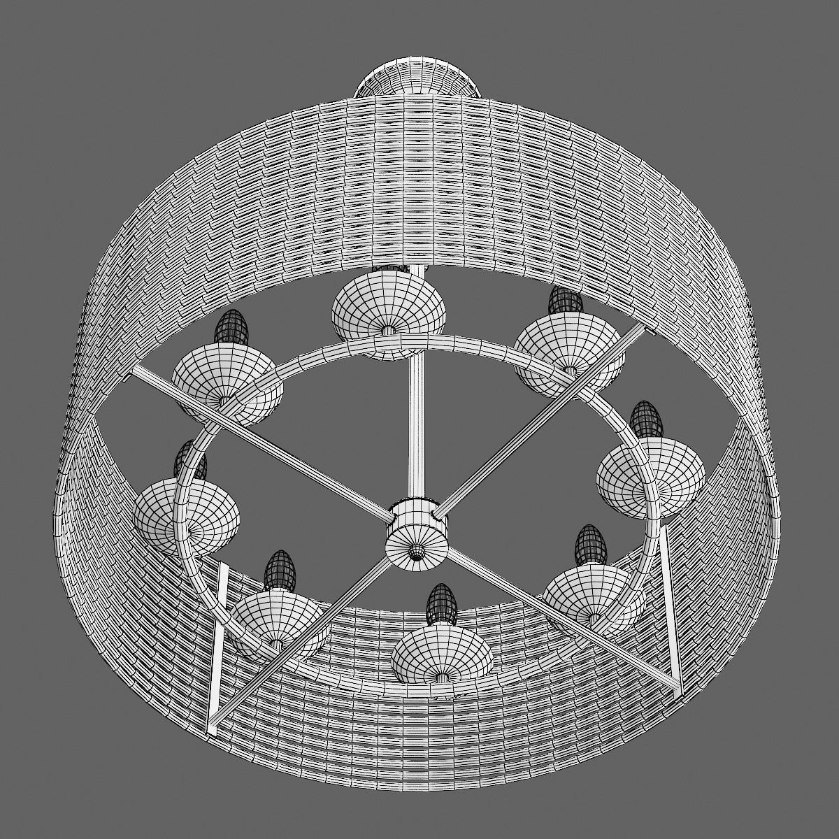 728083 Zeta Lightstar hanging chandelier 3D model_5