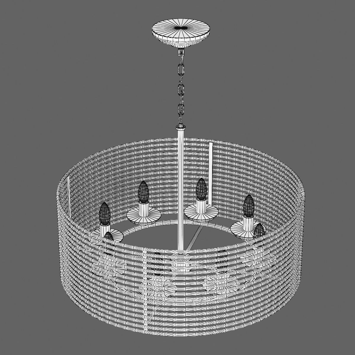 728083 Zeta Lightstar hanging chandelier 3D model_8