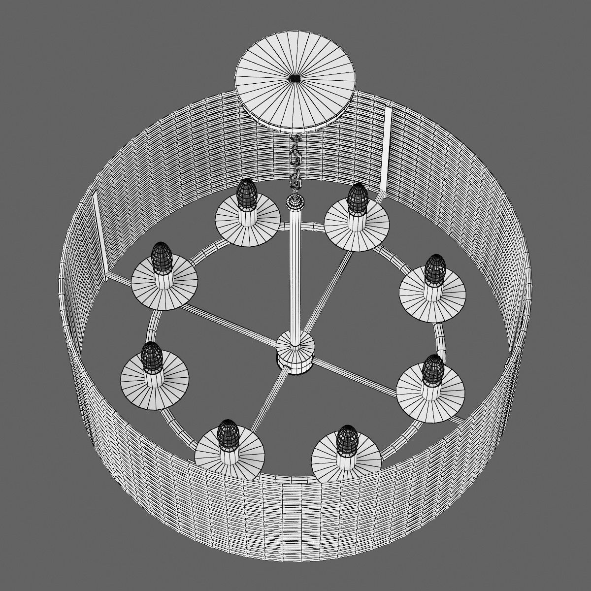 728083 Zeta Lightstar hanging chandelier 3D model_9