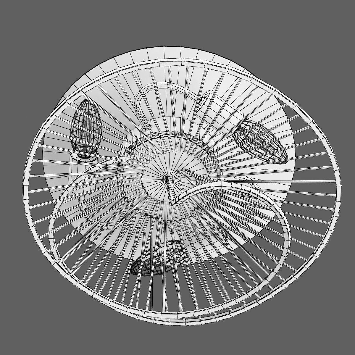 728133 Zeta Lightstar ceiling chandelier 3D model_4