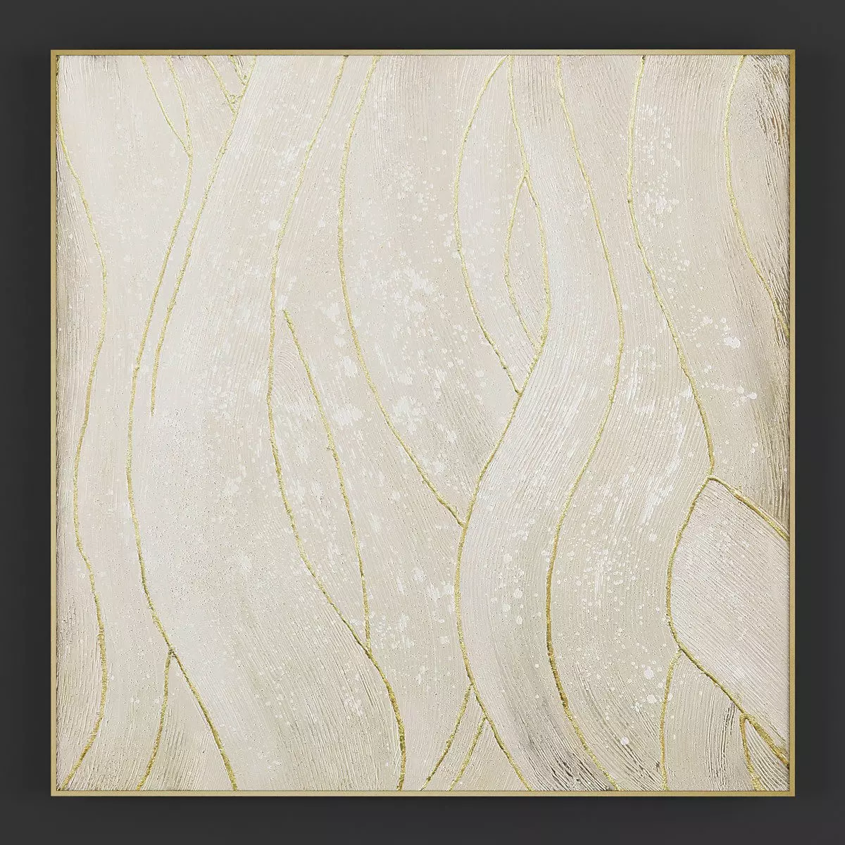 Pictures140 gold angel wings wall art 3D model_0