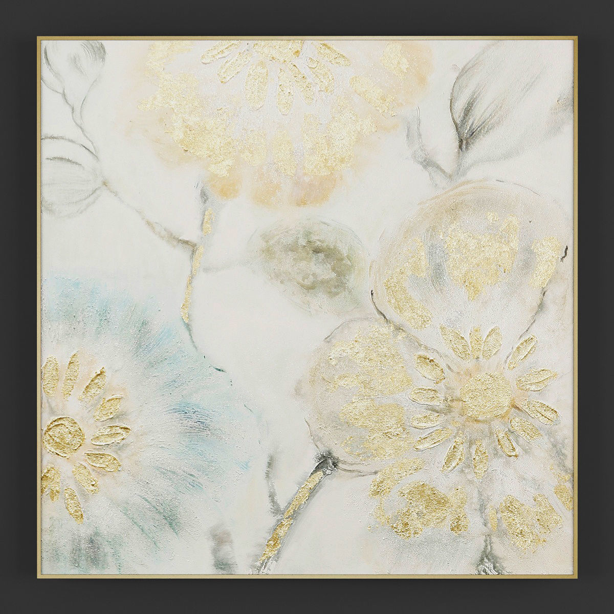 Pictures140 gold angel wings wall art 3D model_1