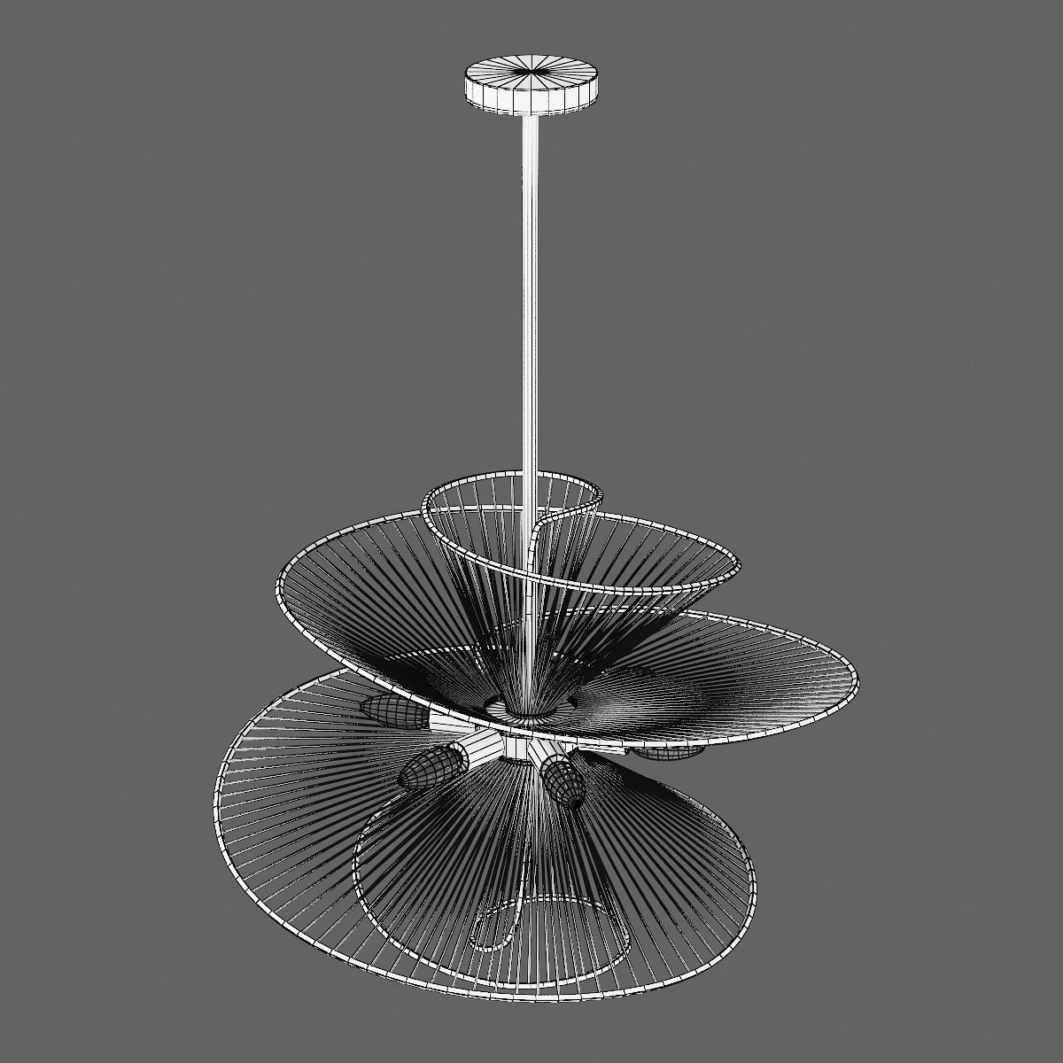 728163 Zeta Lightstar ceiling chandelier 3D model_8
