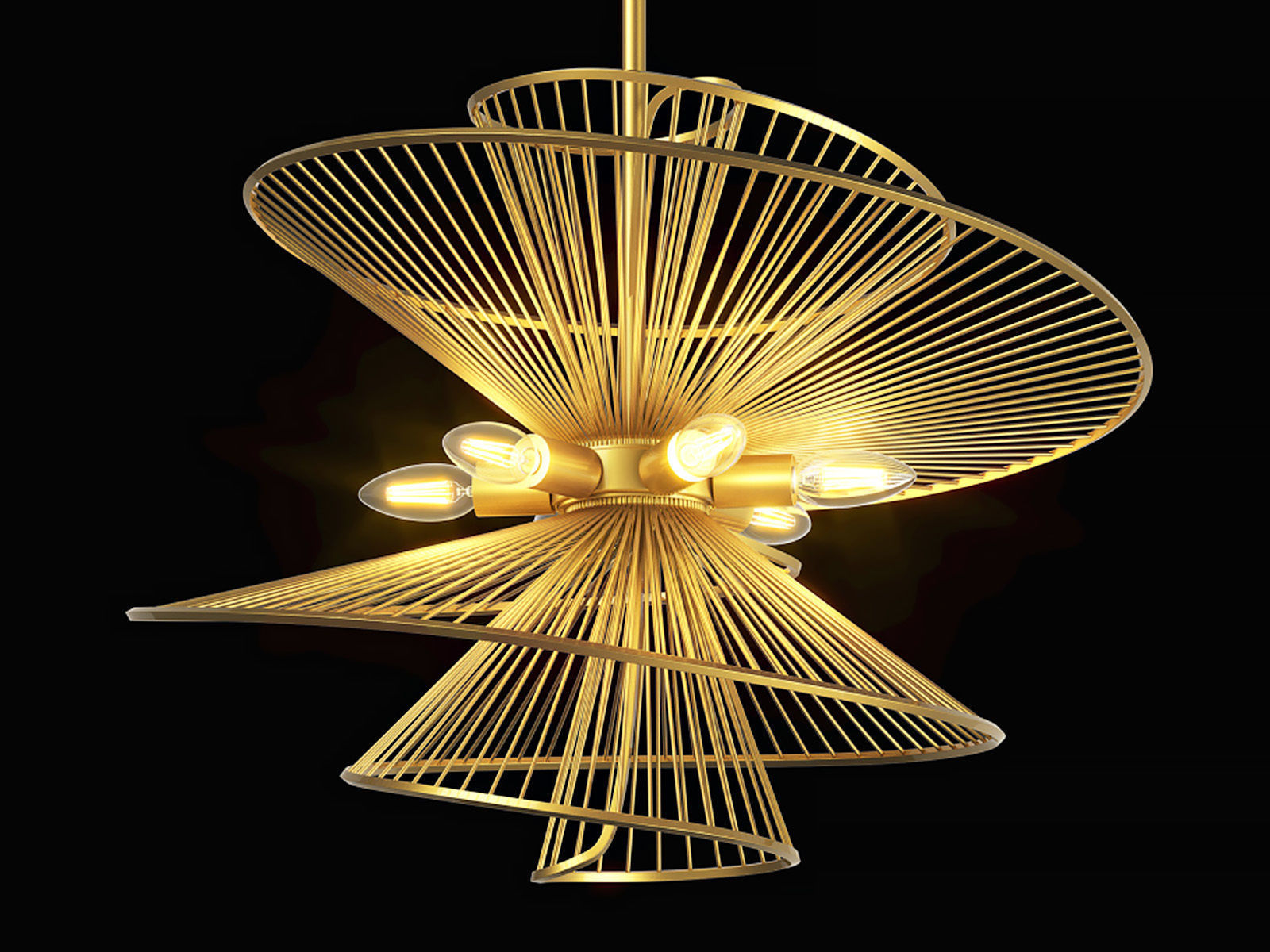 728163 Zeta Lightstar ceiling chandelier 3D model_1