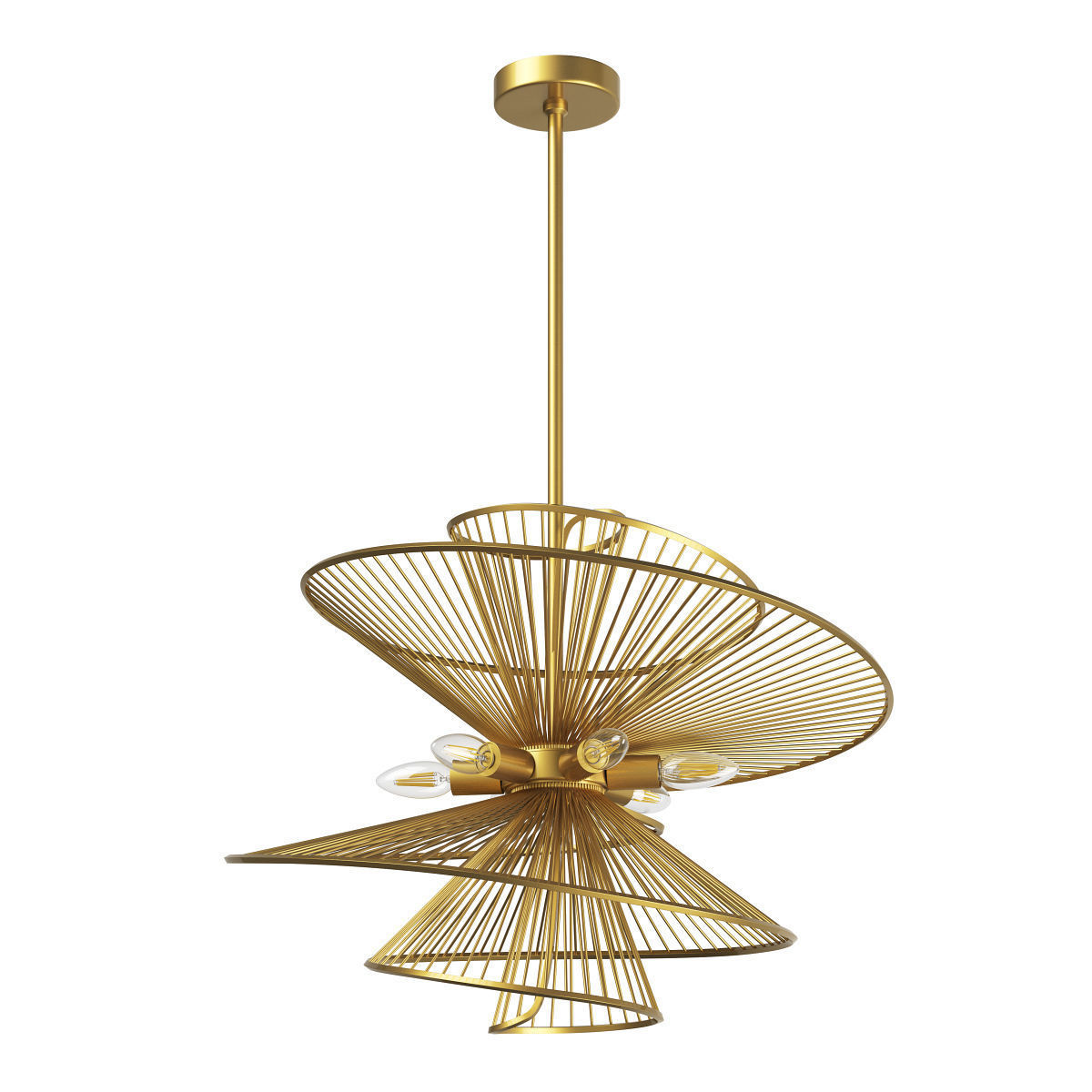 728163 Zeta Lightstar ceiling chandelier 3D model_2