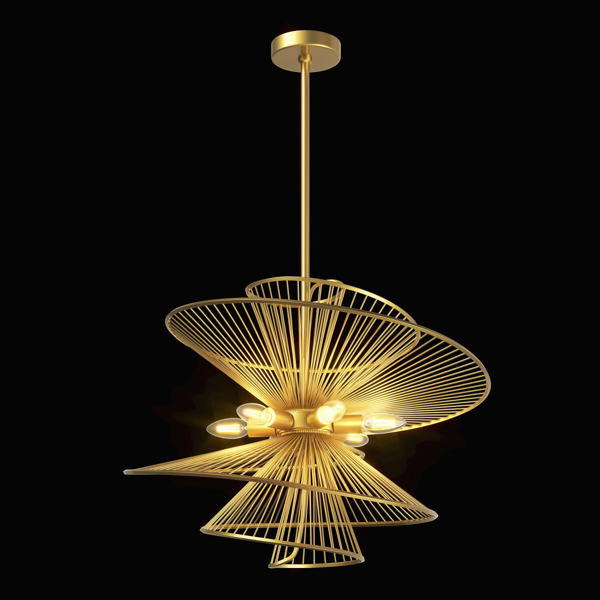 728163 Zeta Lightstar ceiling chandelier 3D model_10