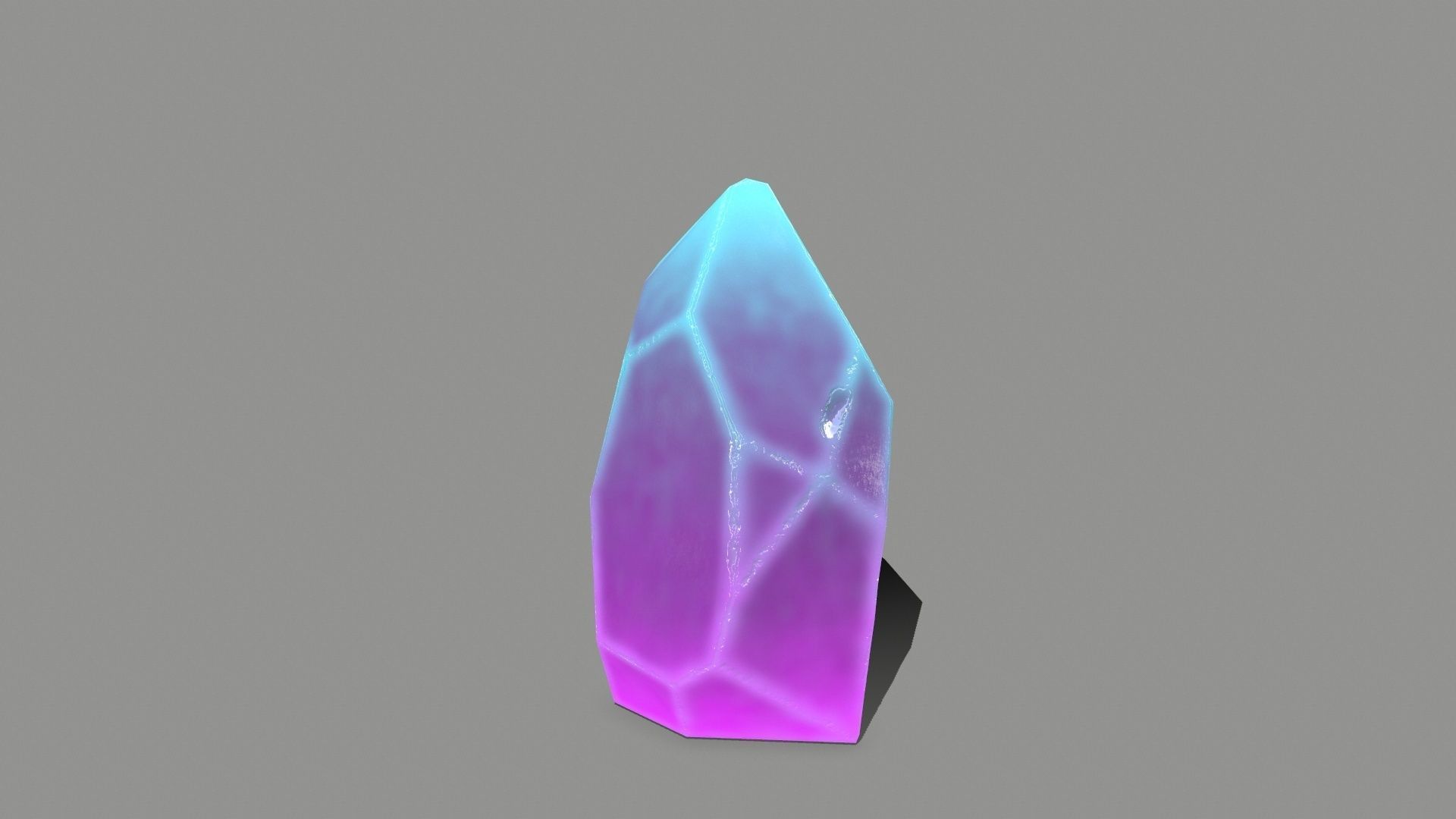 Crystal Set Low-poly 3D model_6