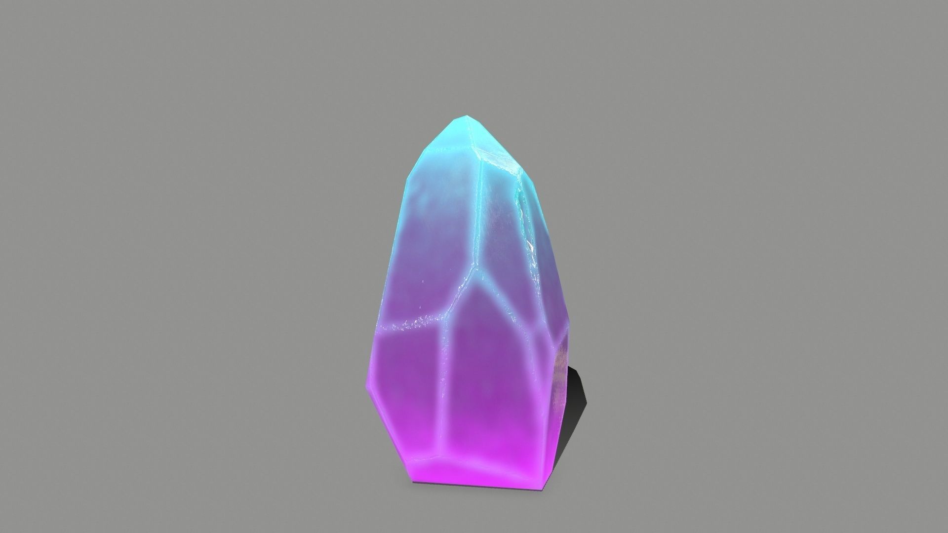Crystal Set Low-poly 3D model_7