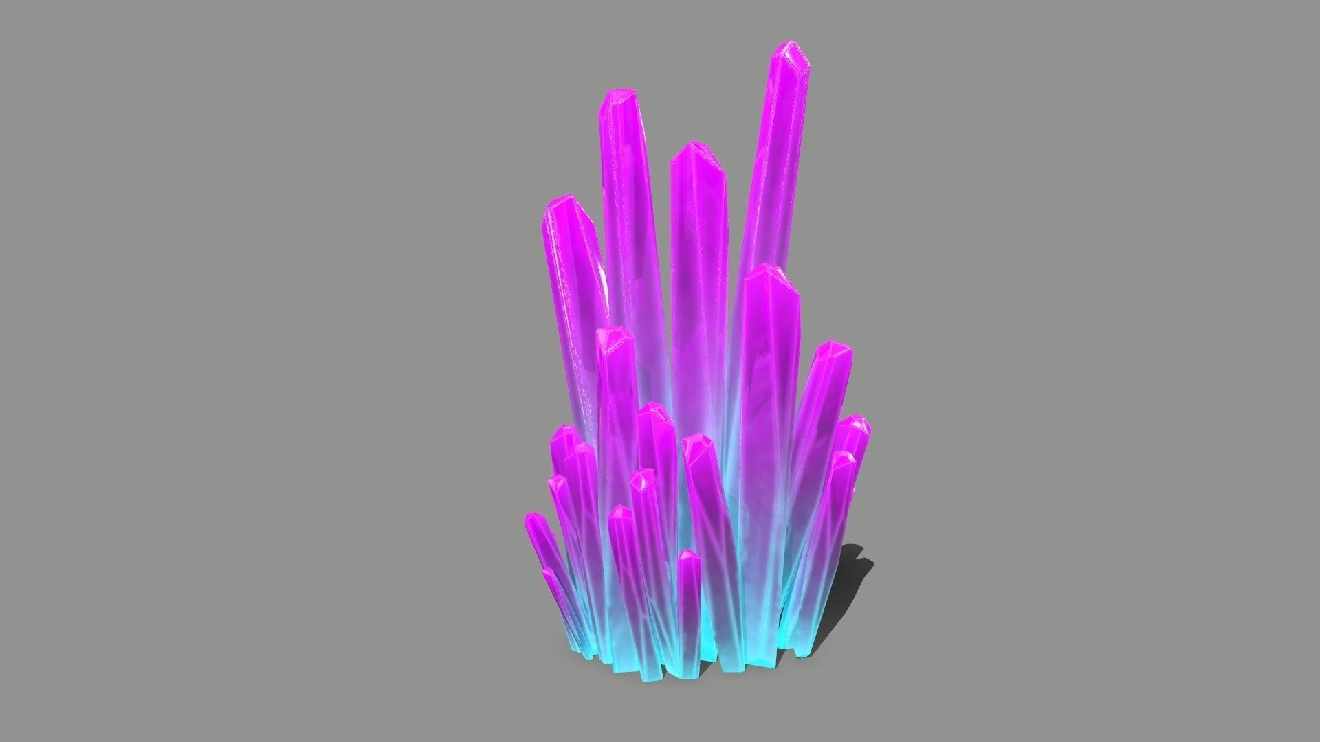Crystal Set Low-poly 3D model_17
