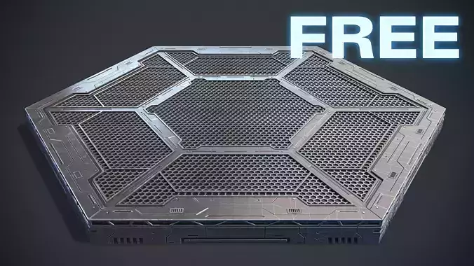 Sci-Fi Kit Free 01 Mecha Platform Free 3D model Sci-Fi Kit Free 01 Mecha Platform Free 3D model