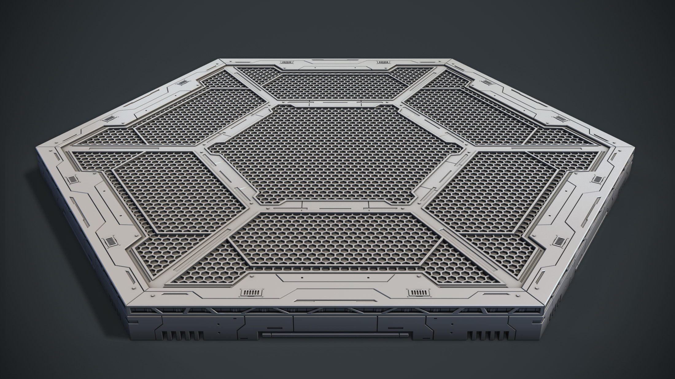 Sci-Fi Kit Free 01 Mecha Platform Free 3D model_2