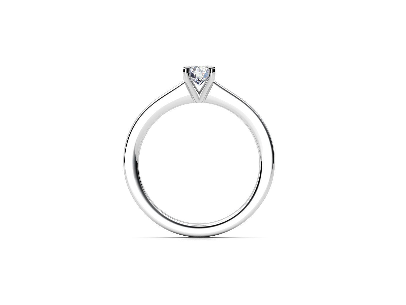 ZDR051 engagement ring with diamond in center 3D print model_2